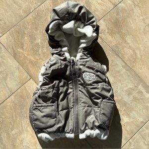 Hug hug chu fleece lined vest baby boy